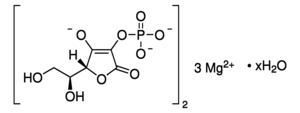 L-Ascorbic Acid 2-phosphate (magnesium salt hydrate) Structure